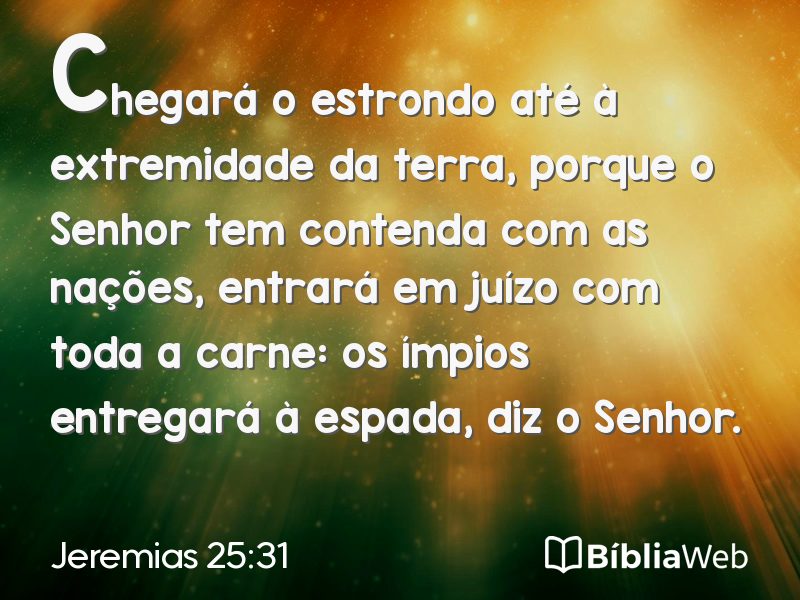 Jeremias 25:31 em imagem para compartilhar