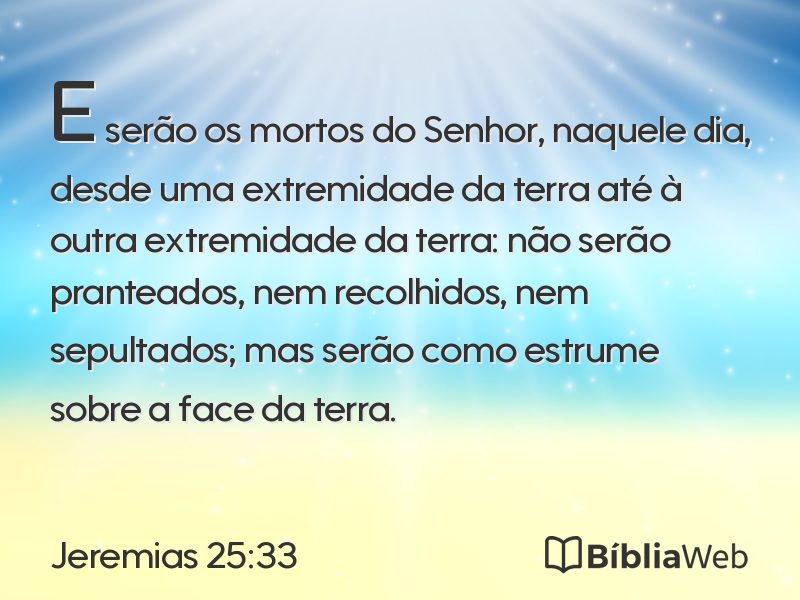 Jeremias 25:33 em imagem para compartilhar