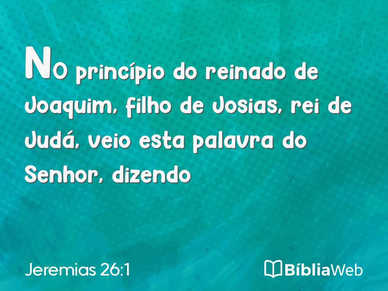 Jeremias 26:1 em imagem para compartilhar
