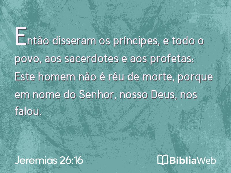Jeremias 26:16 em imagem para compartilhar
