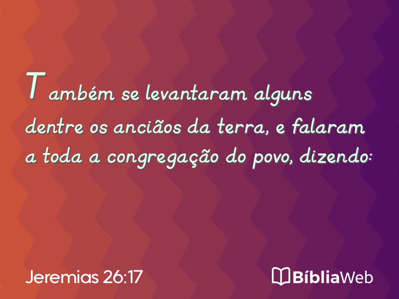 Jeremias 26:17 em imagem para compartilhar