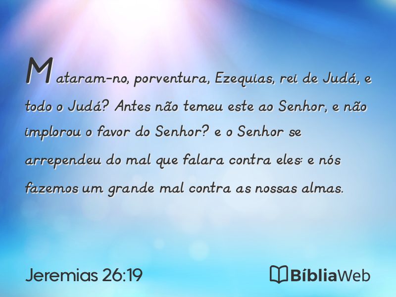 Jeremias 26:19 em imagem para compartilhar