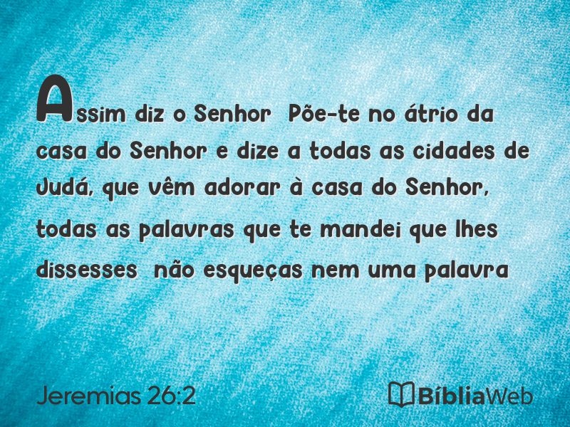 Jeremias 26:2 em imagem para compartilhar