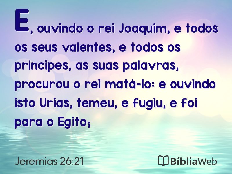 Jeremias 26:21 em imagem para compartilhar