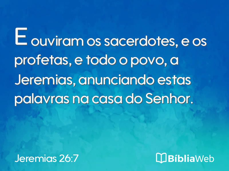 Jeremias 26:7 em imagem para compartilhar