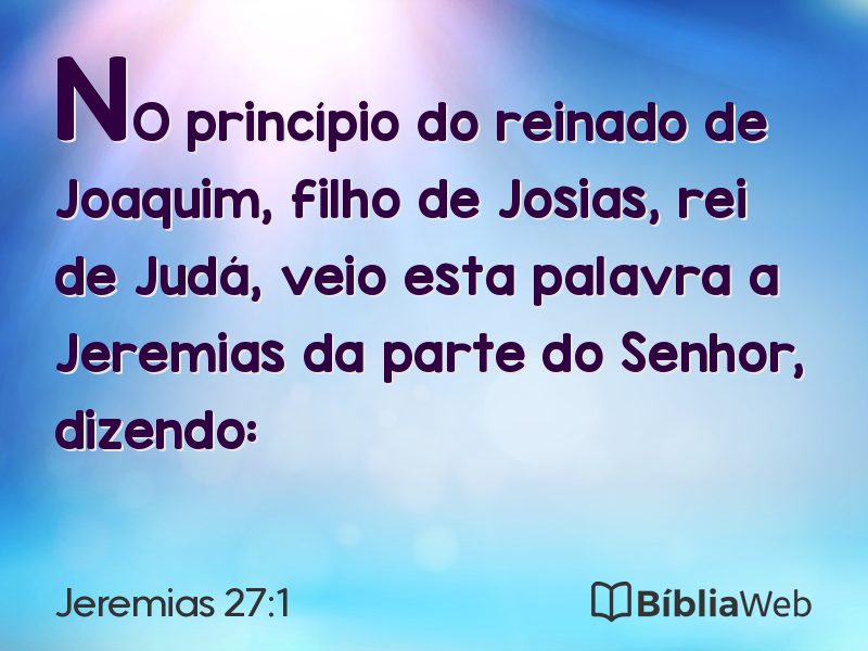 Jeremias 27:1 em imagem para compartilhar