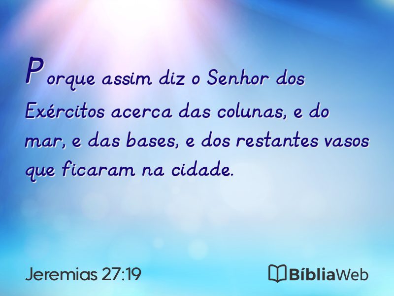 Jeremias 27:19 em imagem para compartilhar