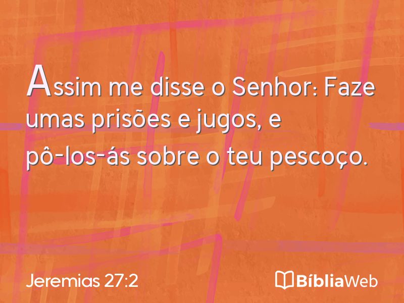 Jeremias 27:2 em imagem para compartilhar