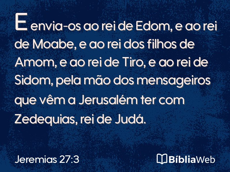 Jeremias 27:3 em imagem para compartilhar