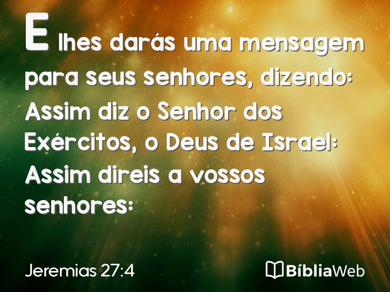 Jeremias 27:4 em imagem para compartilhar
