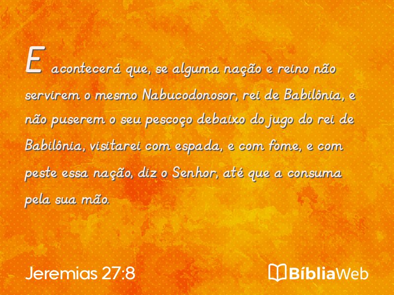 Jeremias 27:8 em imagem para compartilhar