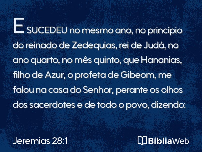 Jeremias 28:1 em imagem para compartilhar