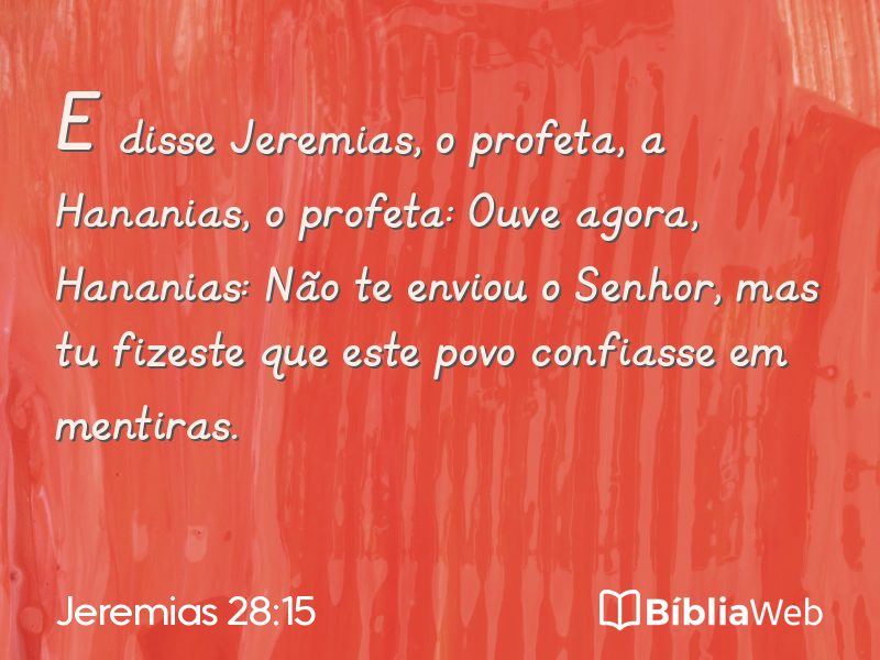 Jeremias 28:15 em imagem para compartilhar