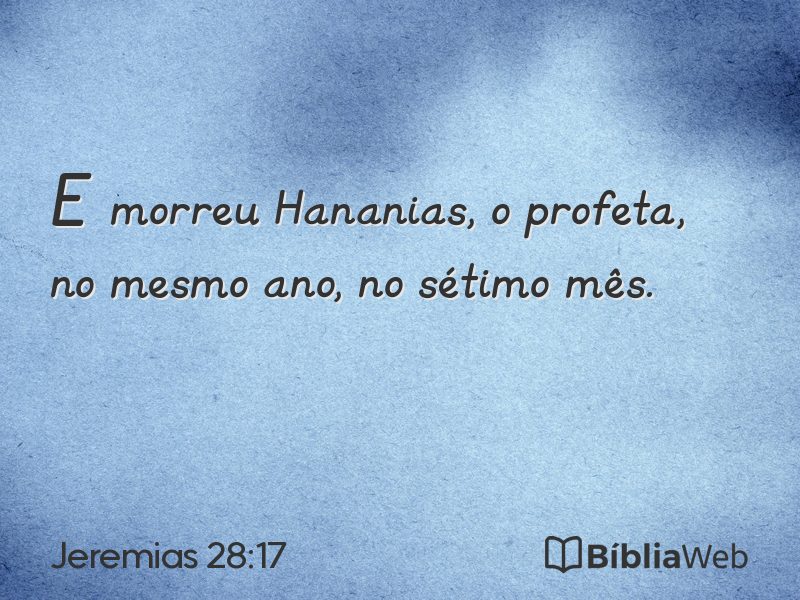 Jeremias 28:17 em imagem para compartilhar