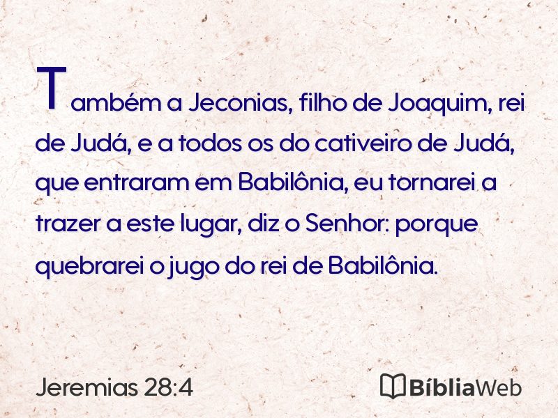 Jeremias 28:4 em imagem para compartilhar