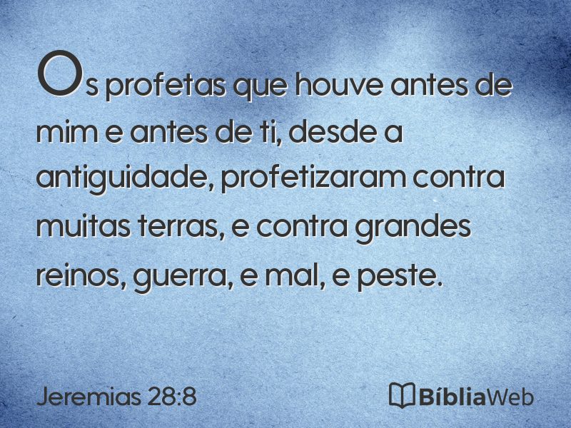 Jeremias 28:8 em imagem para compartilhar