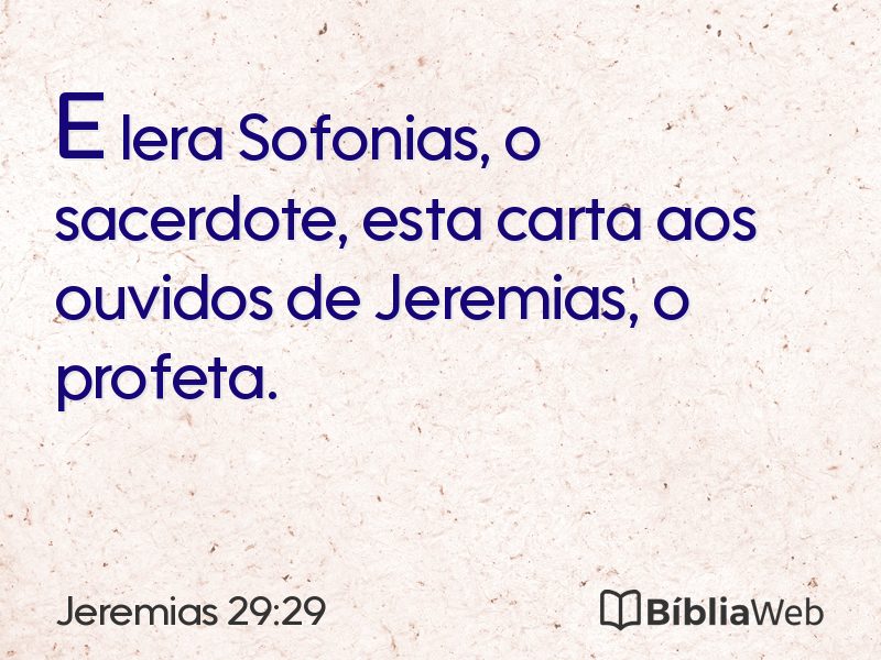 Jeremias 29:29 em imagem para compartilhar
