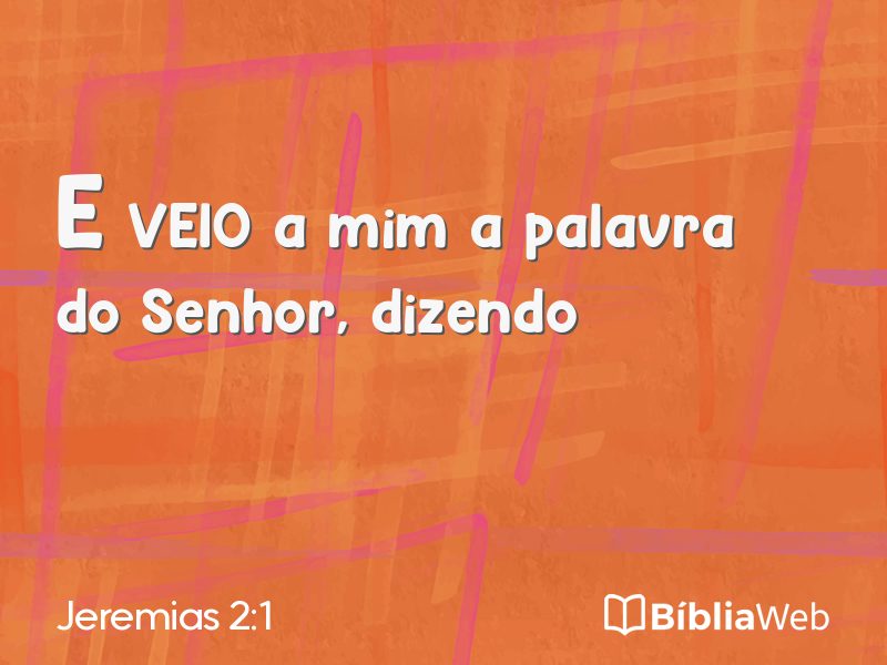 Jeremias 2:1 em imagem para compartilhar
