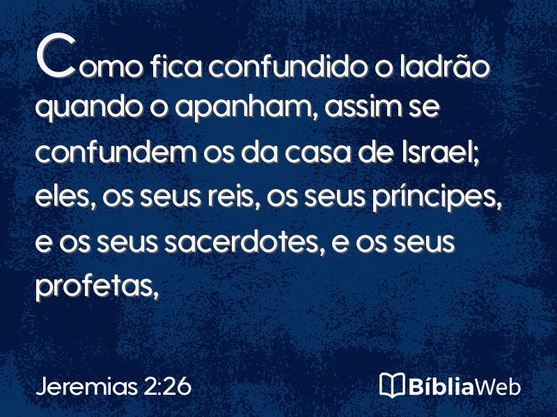 Jeremias 2:26 em imagem para compartilhar