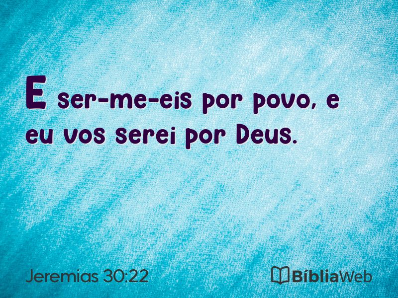 Jeremias 30:22 em imagem para compartilhar