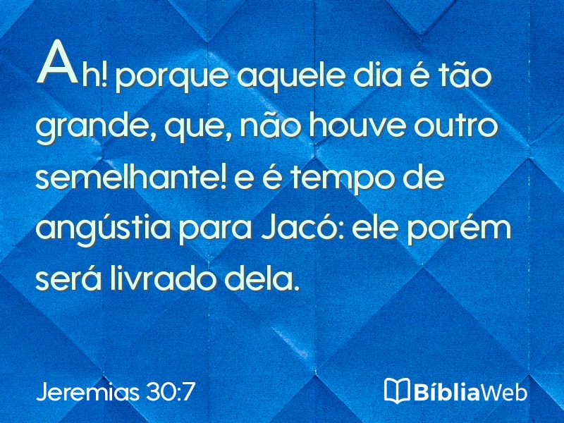 Jeremias 30:7 em imagem para compartilhar