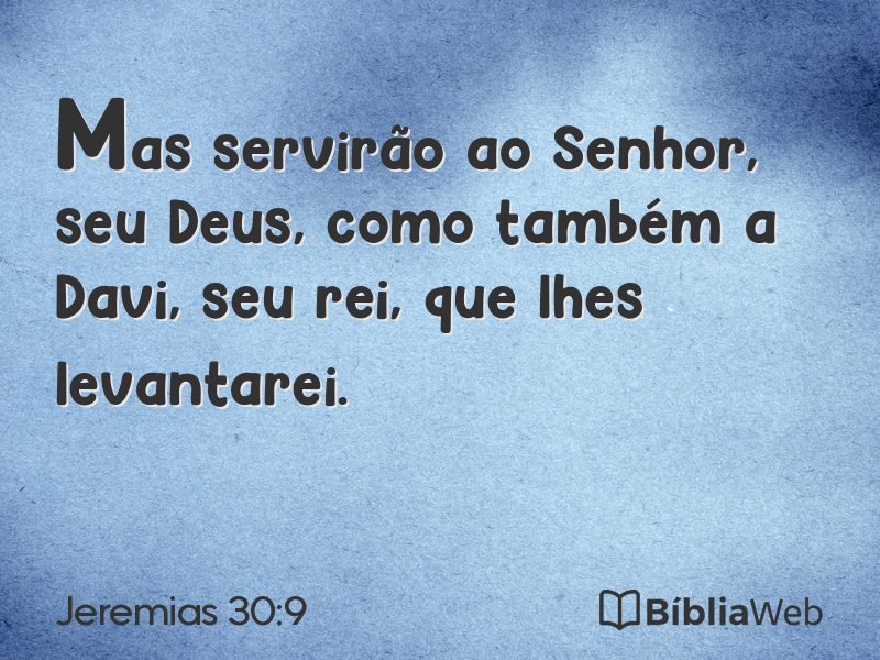 Jeremias 30:9 em imagem para compartilhar