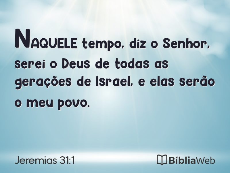 Jeremias 31:1 em imagem para compartilhar