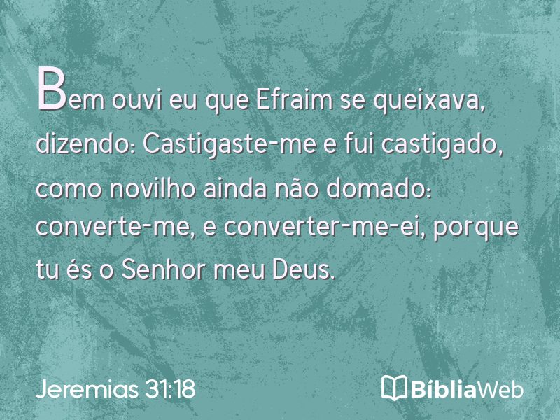 Jeremias 31:18 em imagem para compartilhar
