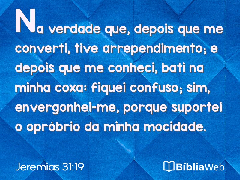 Jeremias 31:19 em imagem para compartilhar