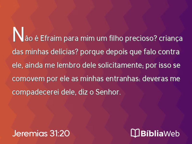 Jeremias 31:20 em imagem para compartilhar