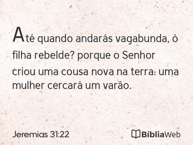 Jeremias 31:22 em imagem para compartilhar