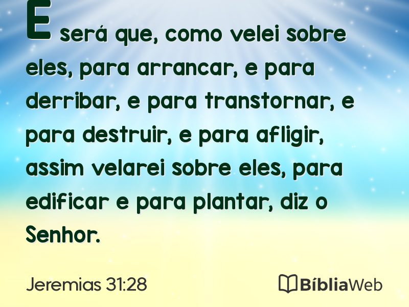 Jeremias 31:28 em imagem para compartilhar