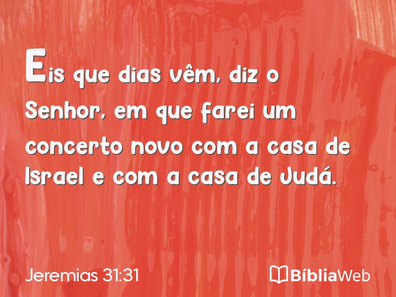Jeremias 31:31 em imagem para compartilhar