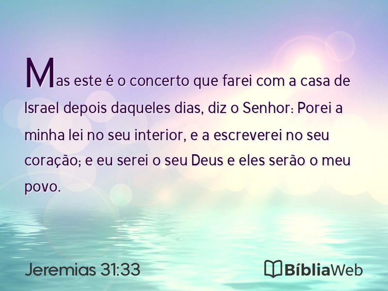Jeremias 31:33 em imagem para compartilhar