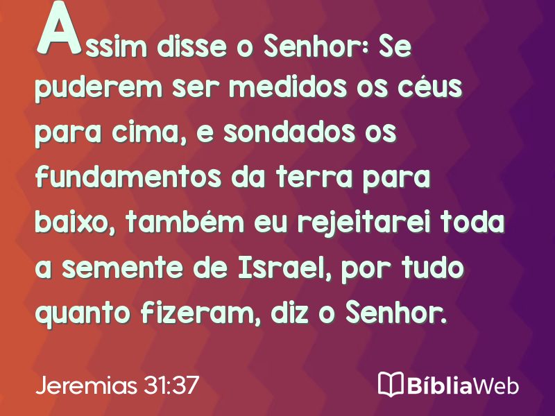 Jeremias 31:37 em imagem para compartilhar
