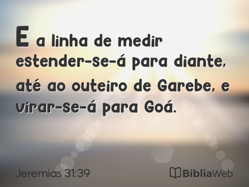 Jeremias 31:39 em imagem para compartilhar