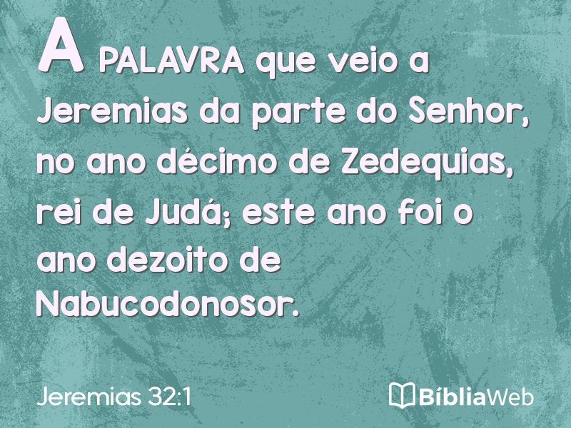 Jeremias 32:1 em imagem para compartilhar
