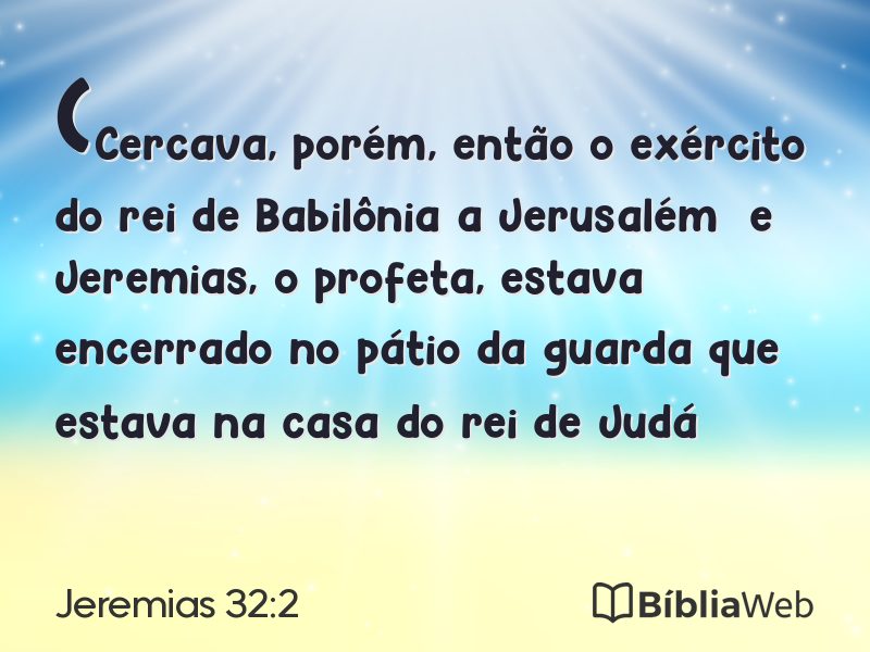 Jeremias 32:2 em imagem para compartilhar