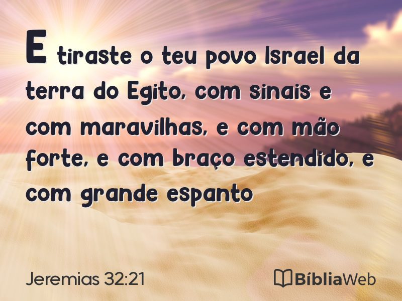 Jeremias 32:21 em imagem para compartilhar