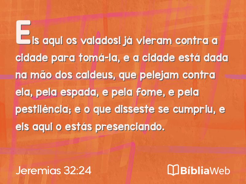 Jeremias 32:24 em imagem para compartilhar