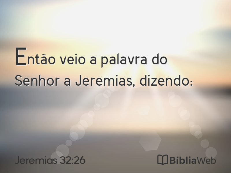 Jeremias 32:26 em imagem para compartilhar