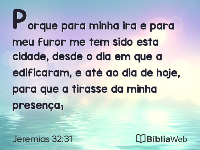 Jeremias 32:31 em imagem para compartilhar
