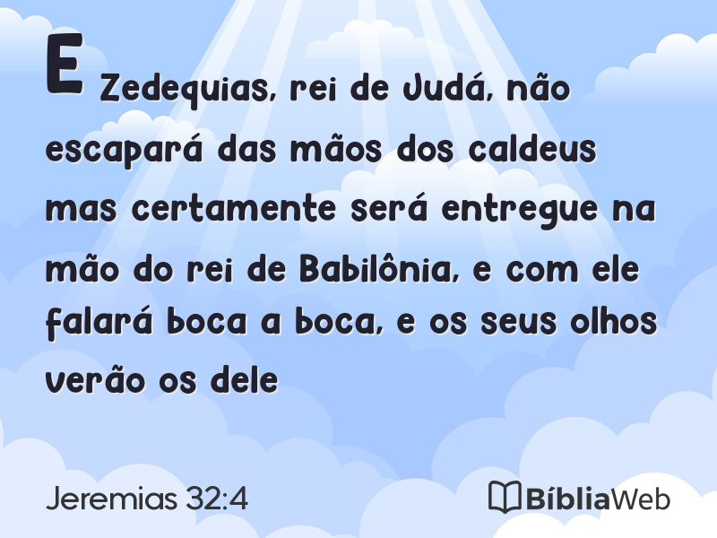 Jeremias 32:4 em imagem para compartilhar