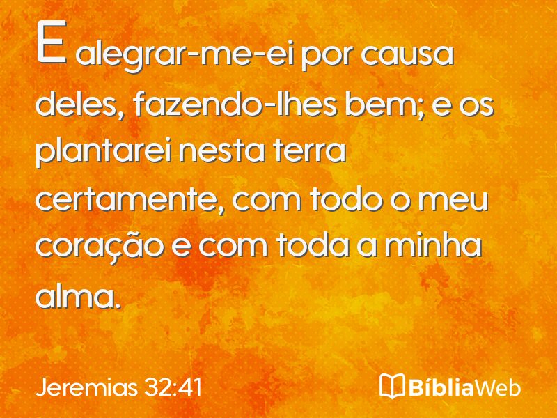 Jeremias 32:41 em imagem para compartilhar
