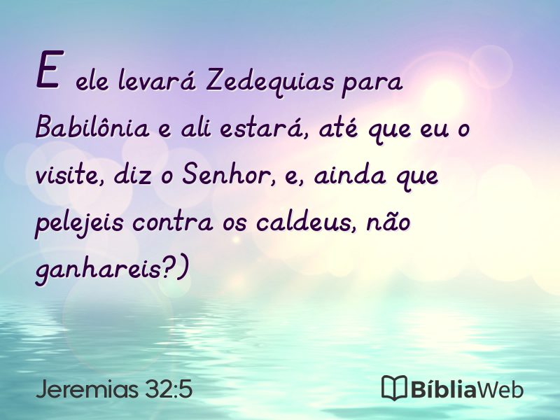 Jeremias 32:5 em imagem para compartilhar