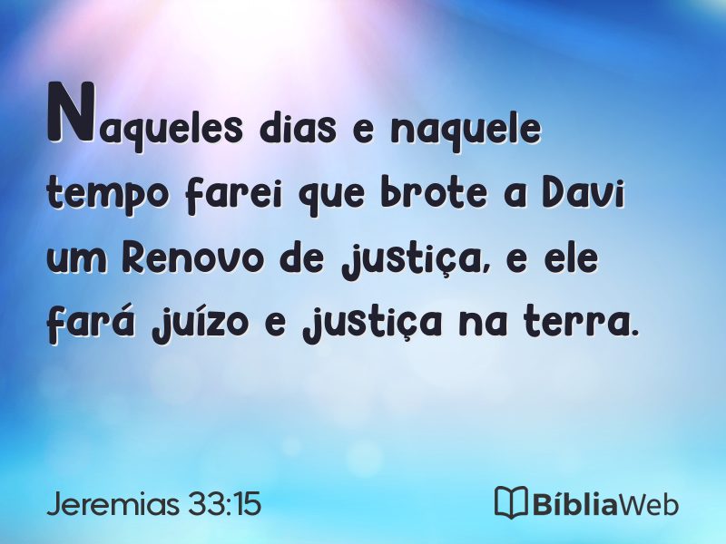 Jeremias 33:15 em imagem para compartilhar