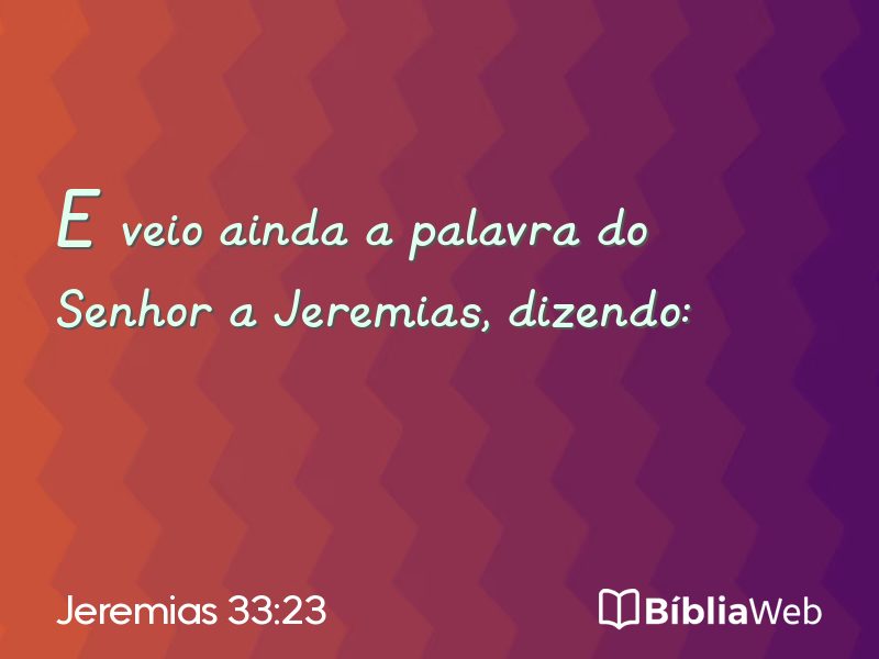 Jeremias 33:23 em imagem para compartilhar