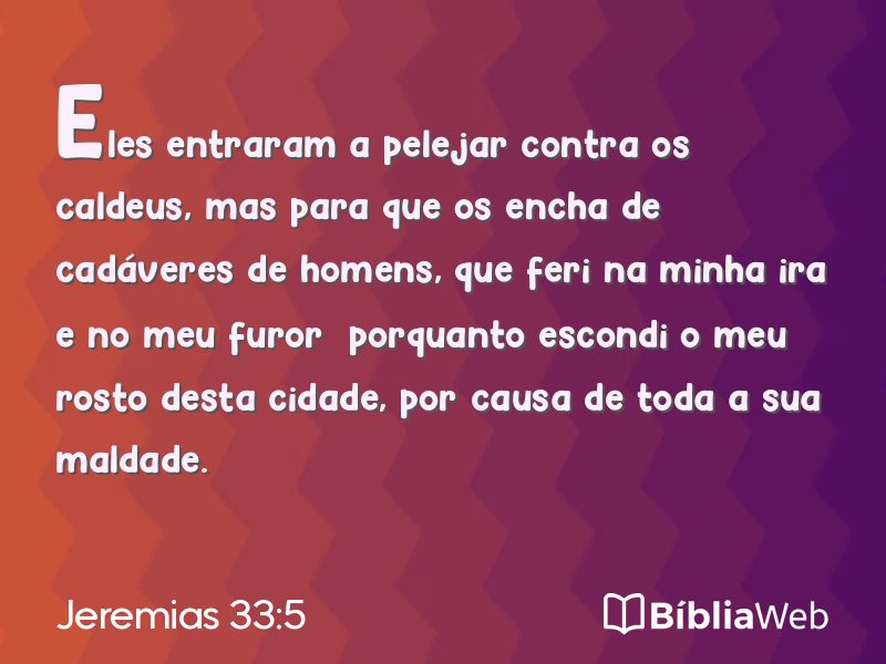 Jeremias 33:5 em imagem para compartilhar
