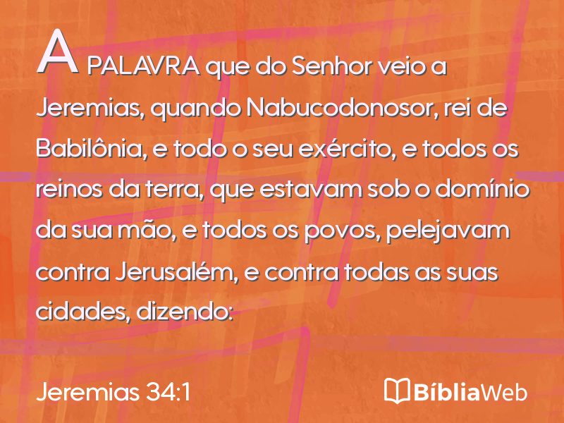 Jeremias 34:1 em imagem para compartilhar