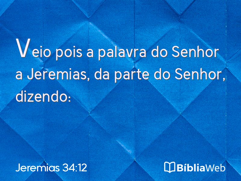 Jeremias 34:12 em imagem para compartilhar